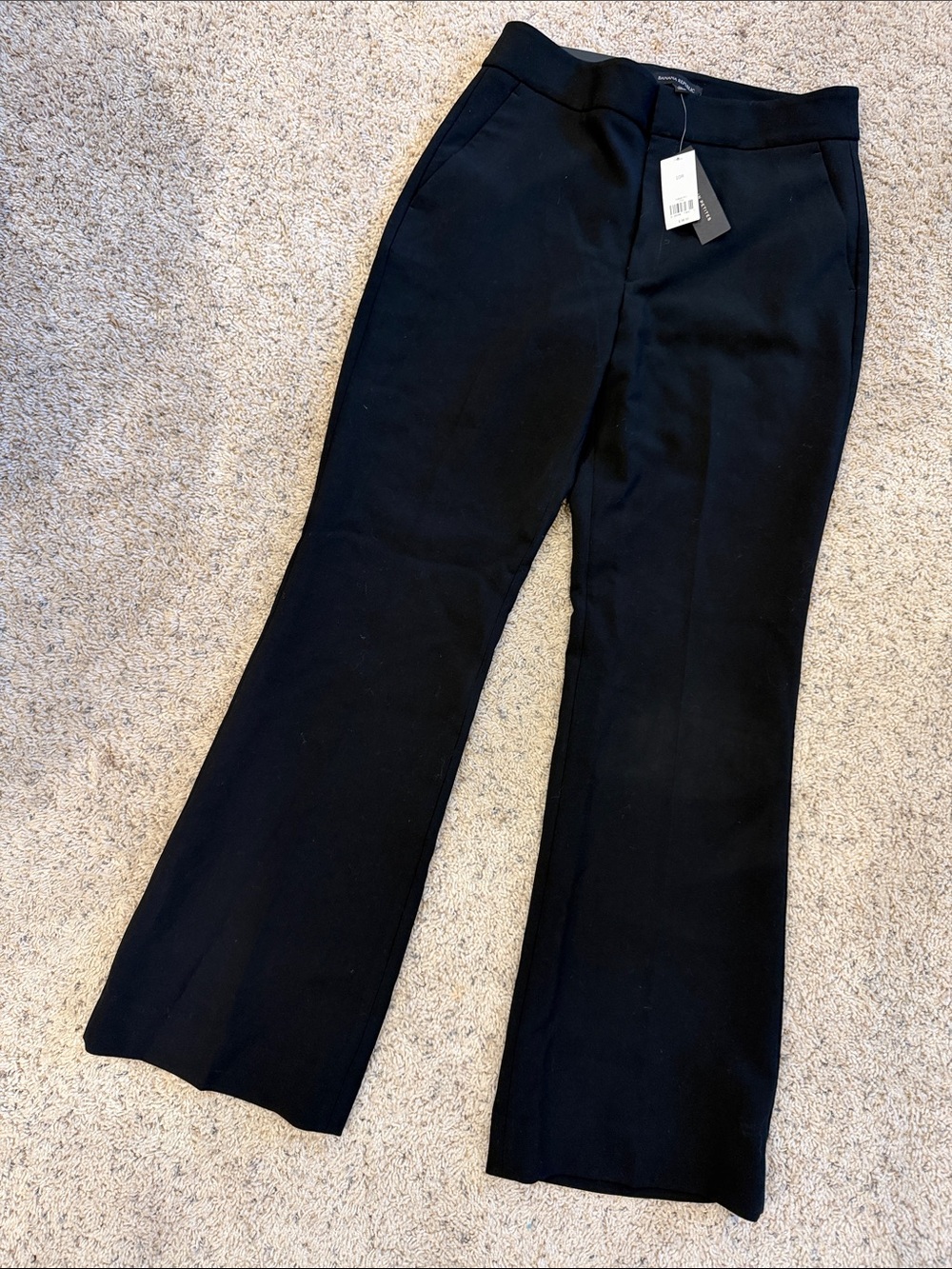Banana Republic 🆕 NWT Black High Rise Flare   Dress Pants Trousers Size 10